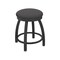 Holland Bar Stool Co 18" Swivel Vanity Stool, Pewter Finish, Canter Storm Seat 80218PW004 - alternate 1